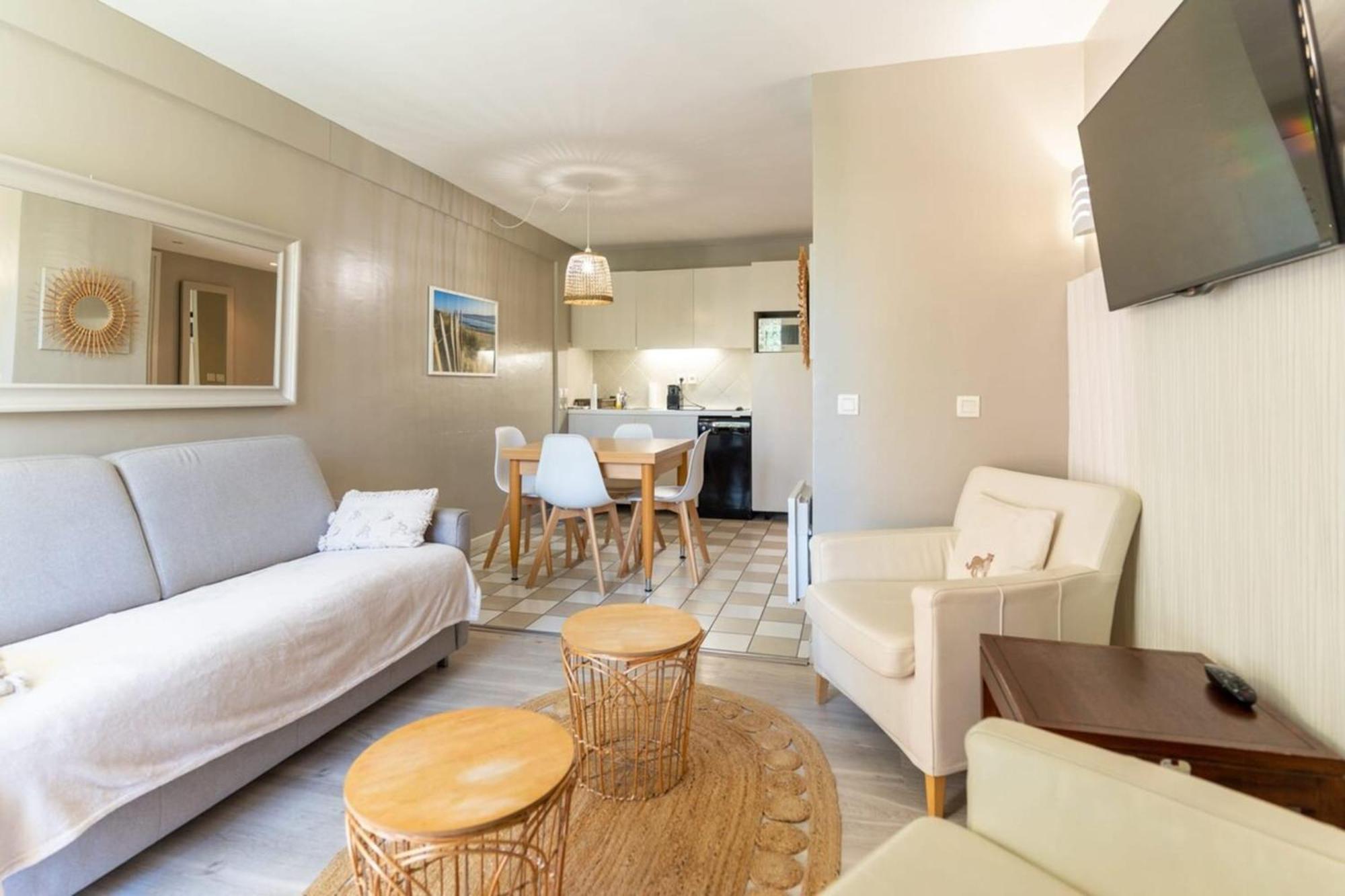 Beautiful Flat With Swimming Pool Tennis Court And Free Parking 117 Le Touquet Екстер'єр фото